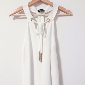 Bebe white top, Size L